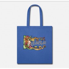 Wild Child Royal Blue Tote Bag